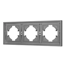 Изображение Рамка пластиковая FRM-TENDO-PL-3-GR (Arlight, Графитовый матовый)